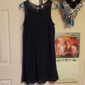 Navy lace dress